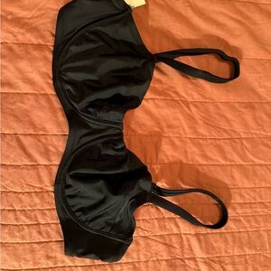 Aerie Lined Unpadded Black Bikini Top XL 38C